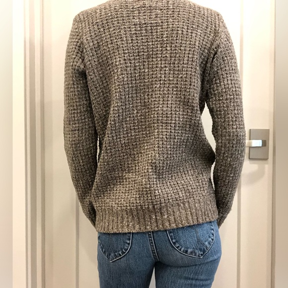 Brown chunky knit sweater, size small. - Picture 2 of 5